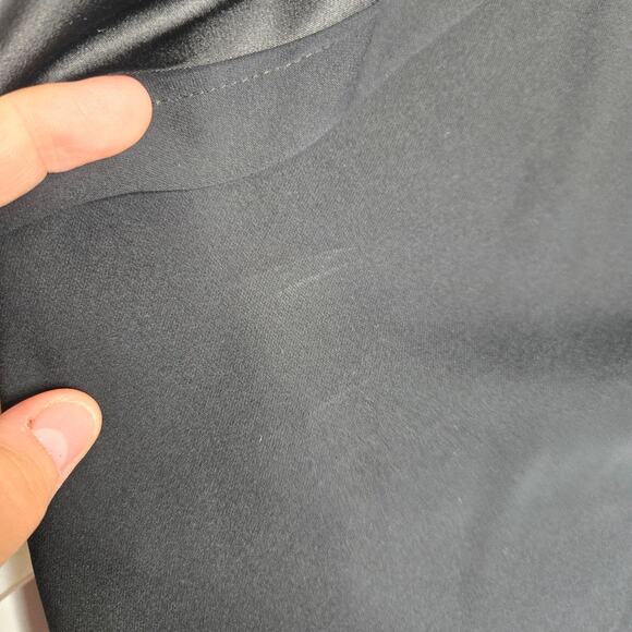 Kenneth Cole Black Chain Halter Top Womens SZ 2 Gothic Lolita Vampire Witch Y2K - Picture 4 of 6